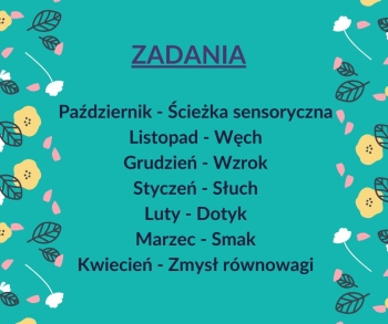 zadania gramy zmysłami