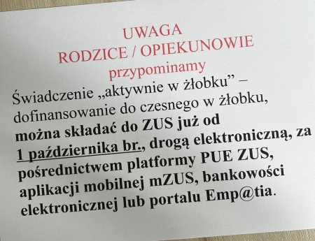 Rusza nabór wniosków o dofinansowanie do żłobka!